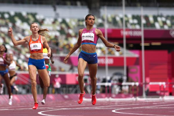 American sprinter Sydney McLaughlin wins gold in women’s 400m hurdles ...