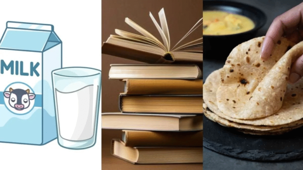 milk book roti